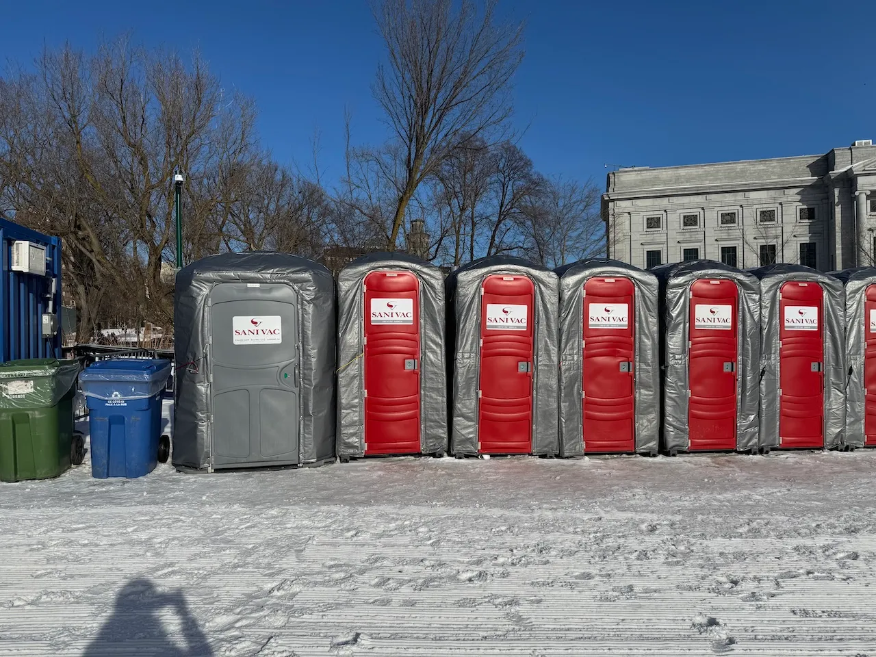Chemical toilets - Near the reception marquee