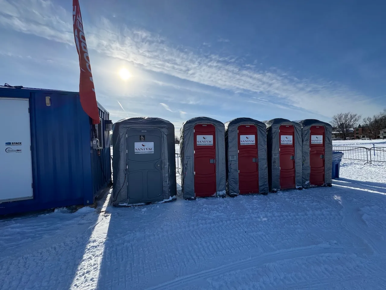 Chemical toilets - In the transition zone