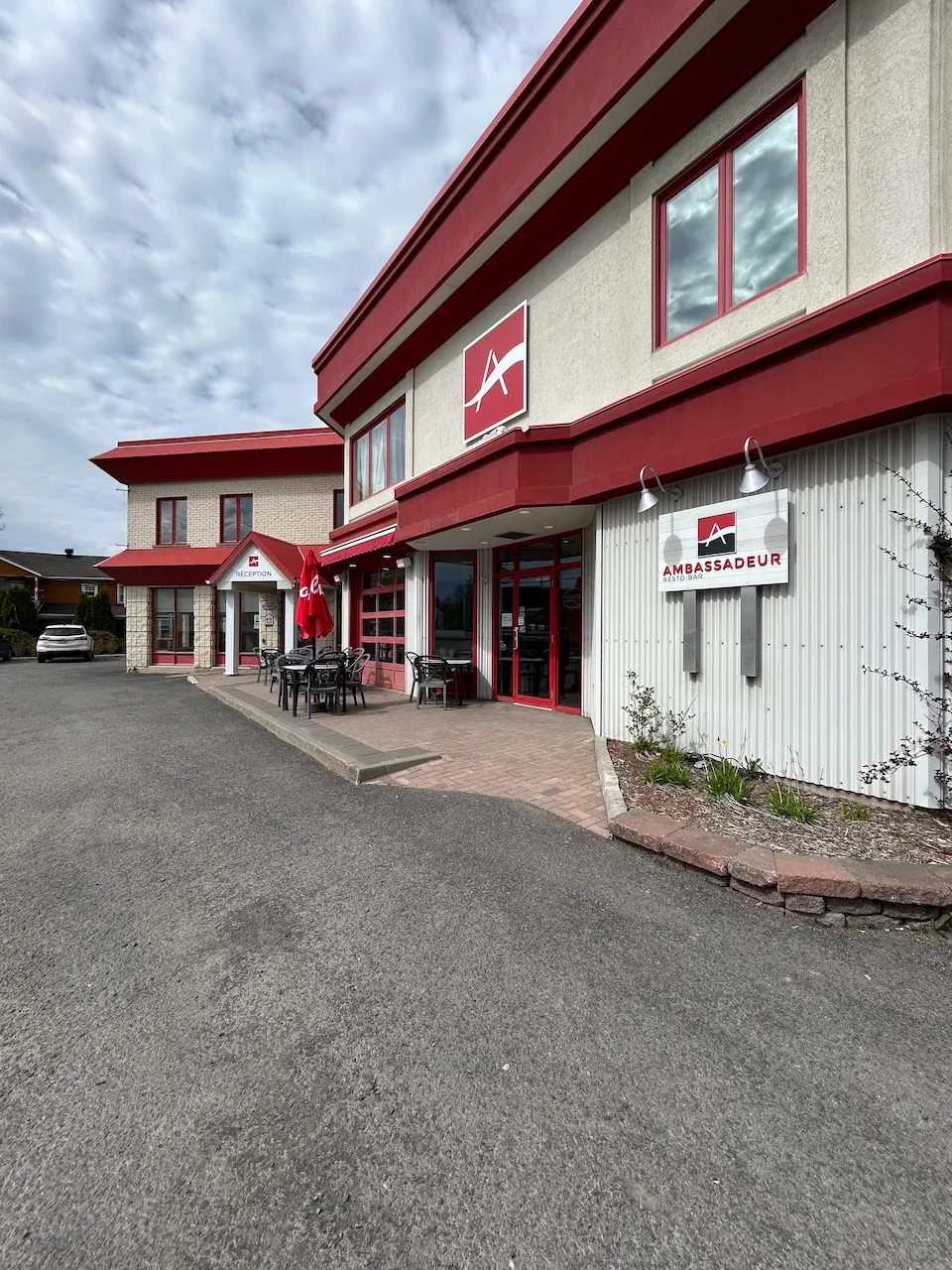 Restaurant's outdoor entrance