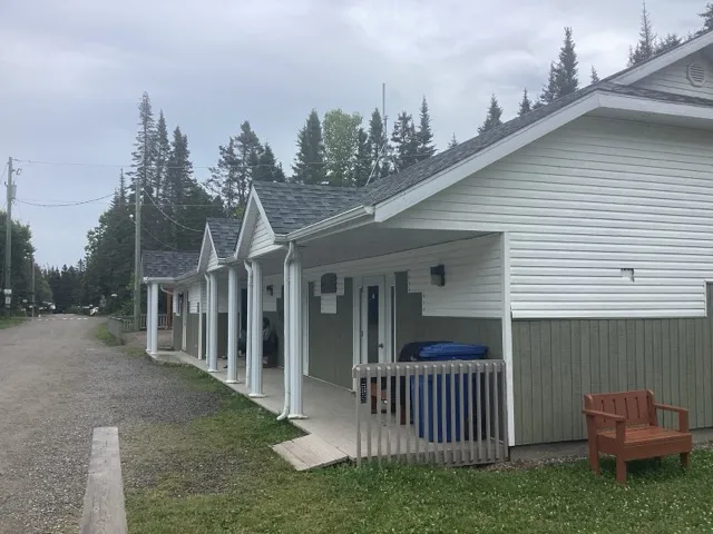Entrance to the community hall/laundry room building