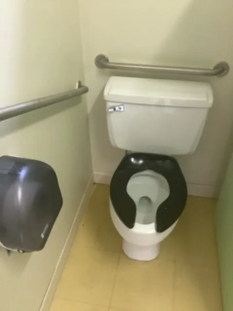 Toilet cubicle not accessible