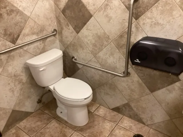 Restroom near the restaurant - bowl