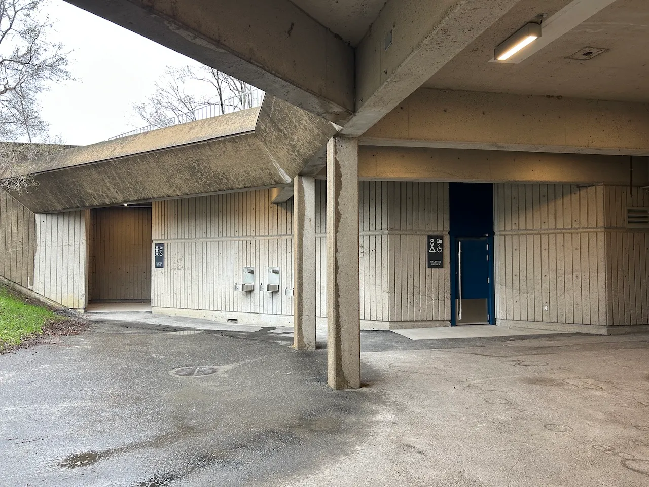 Restrooms on the North side