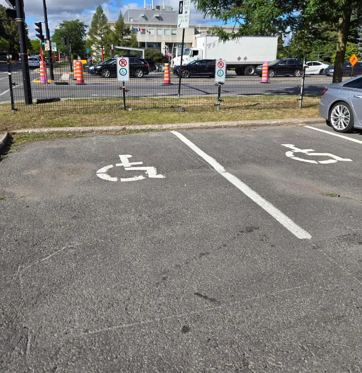 Reserved parking spaces