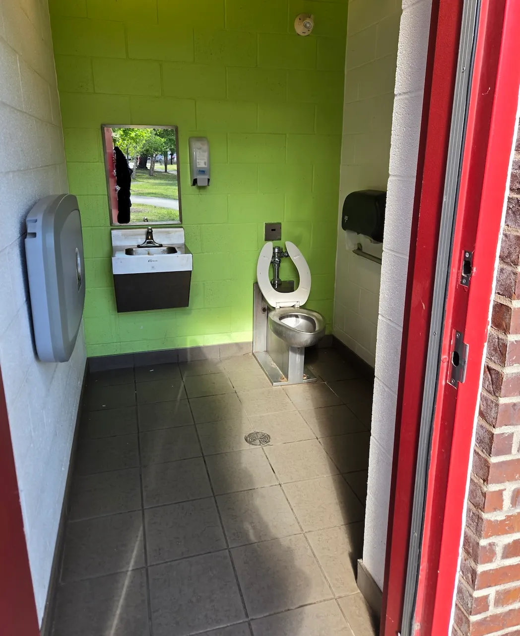 Bathroom in the sanitary block