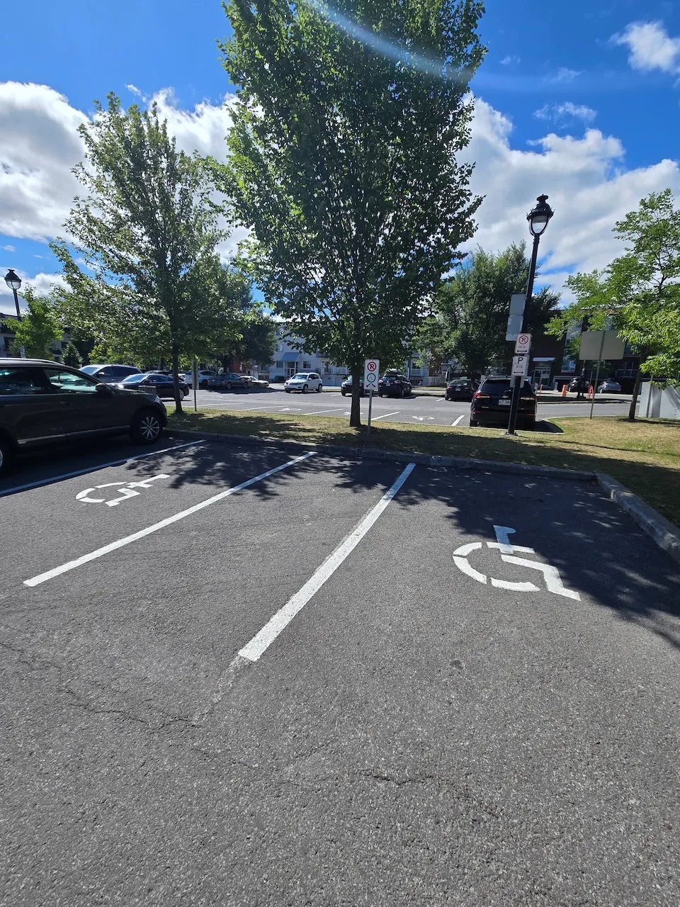 Reserved parking spaces
