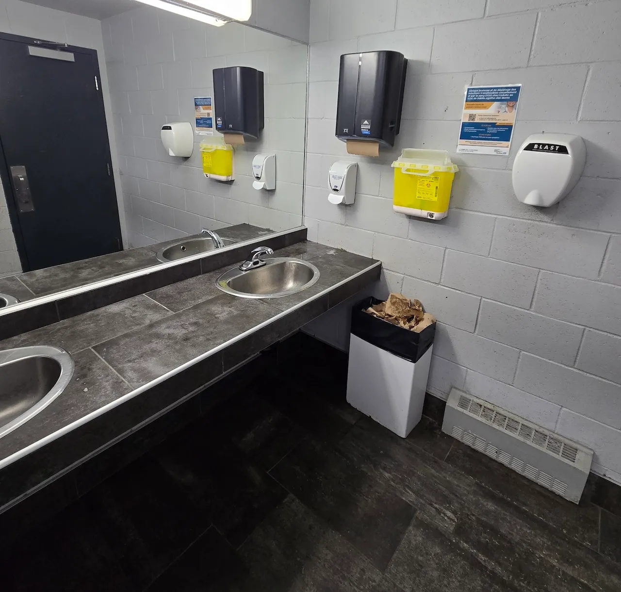 Inside the restroom
