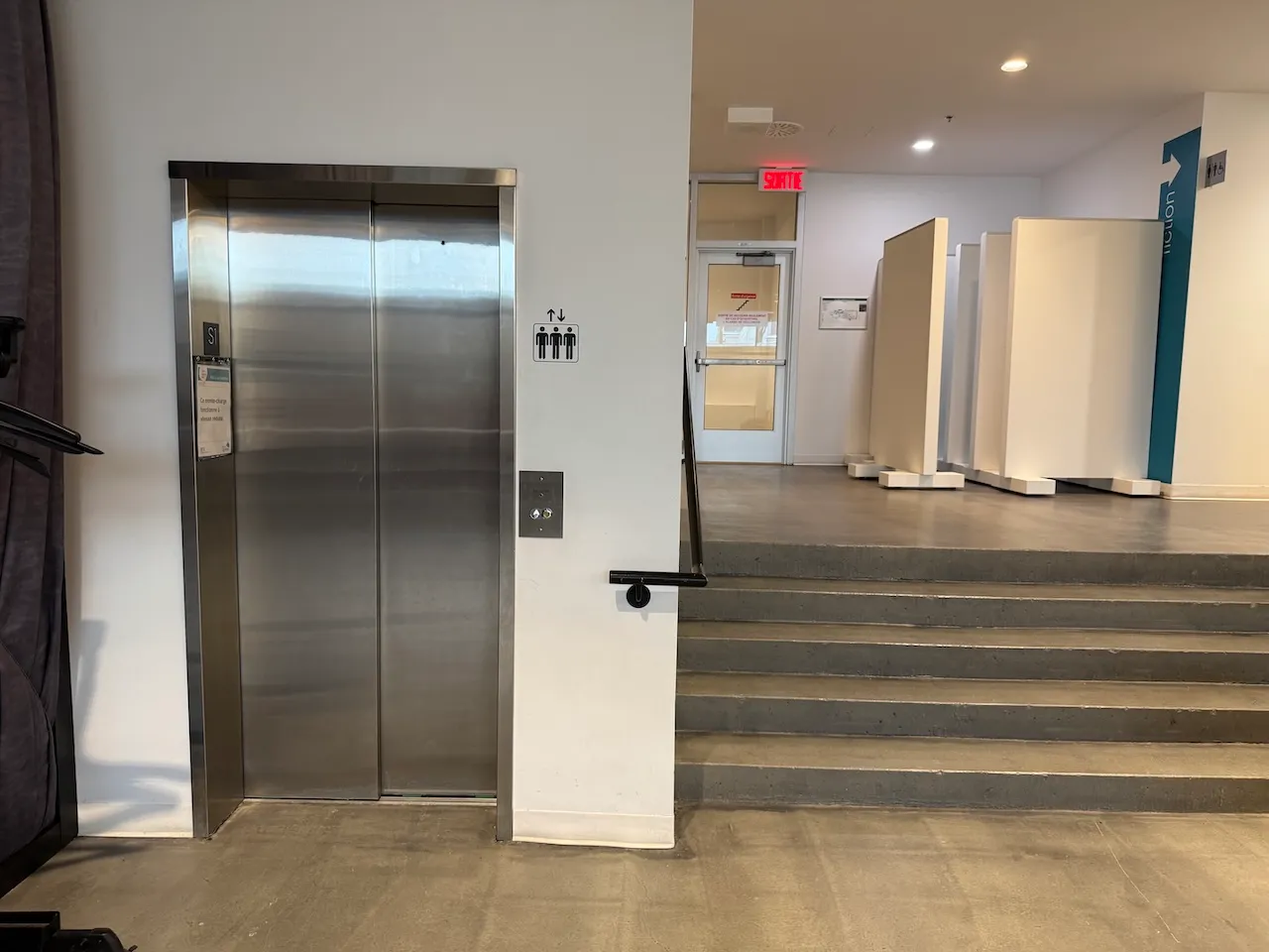 Lift for access to the multipurpose room