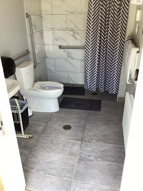 Toilet and shower