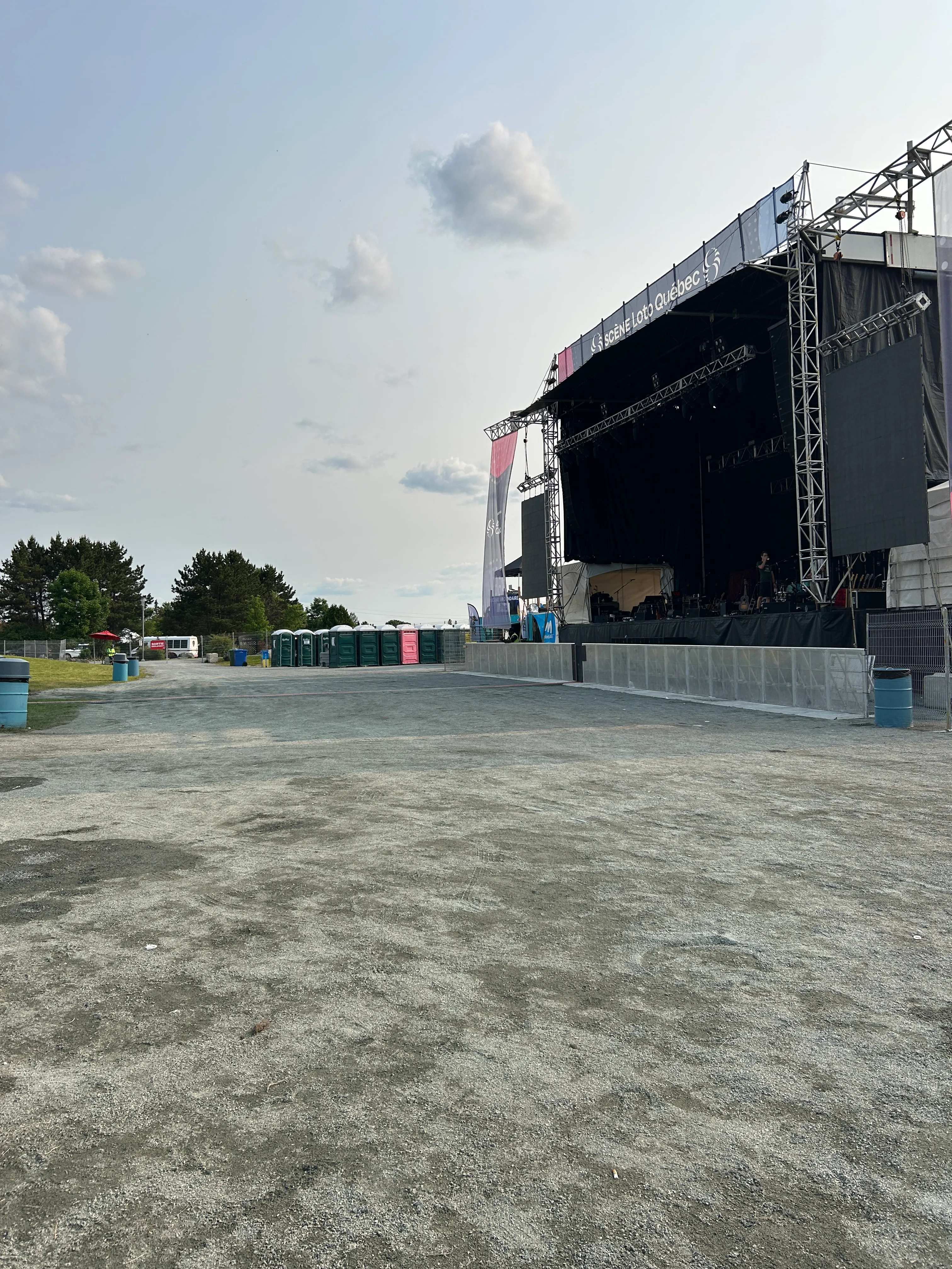 Stage and floor