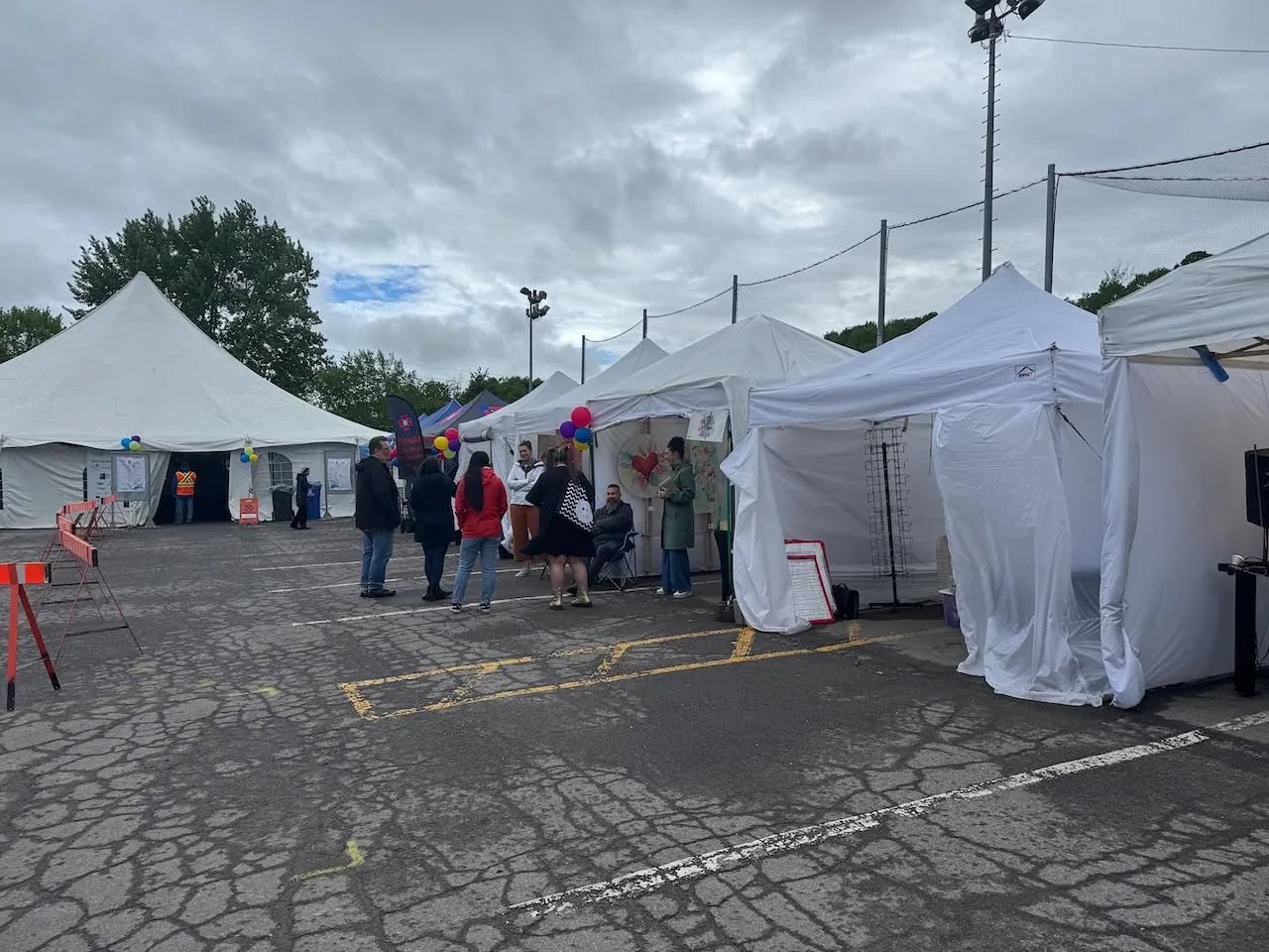 Site 2 - Exhibition tent and canopy