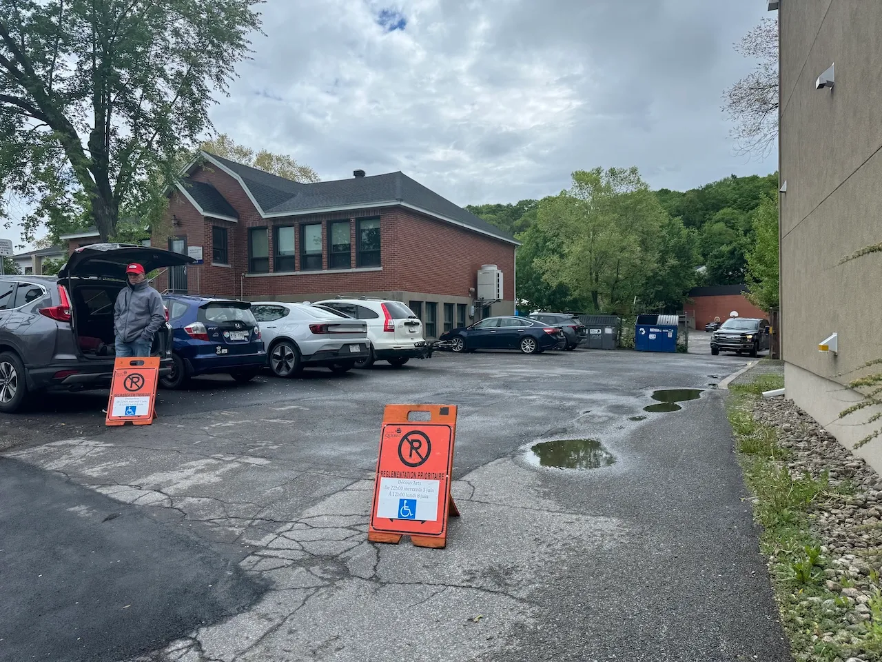 Reserved parking space - Near Site 2