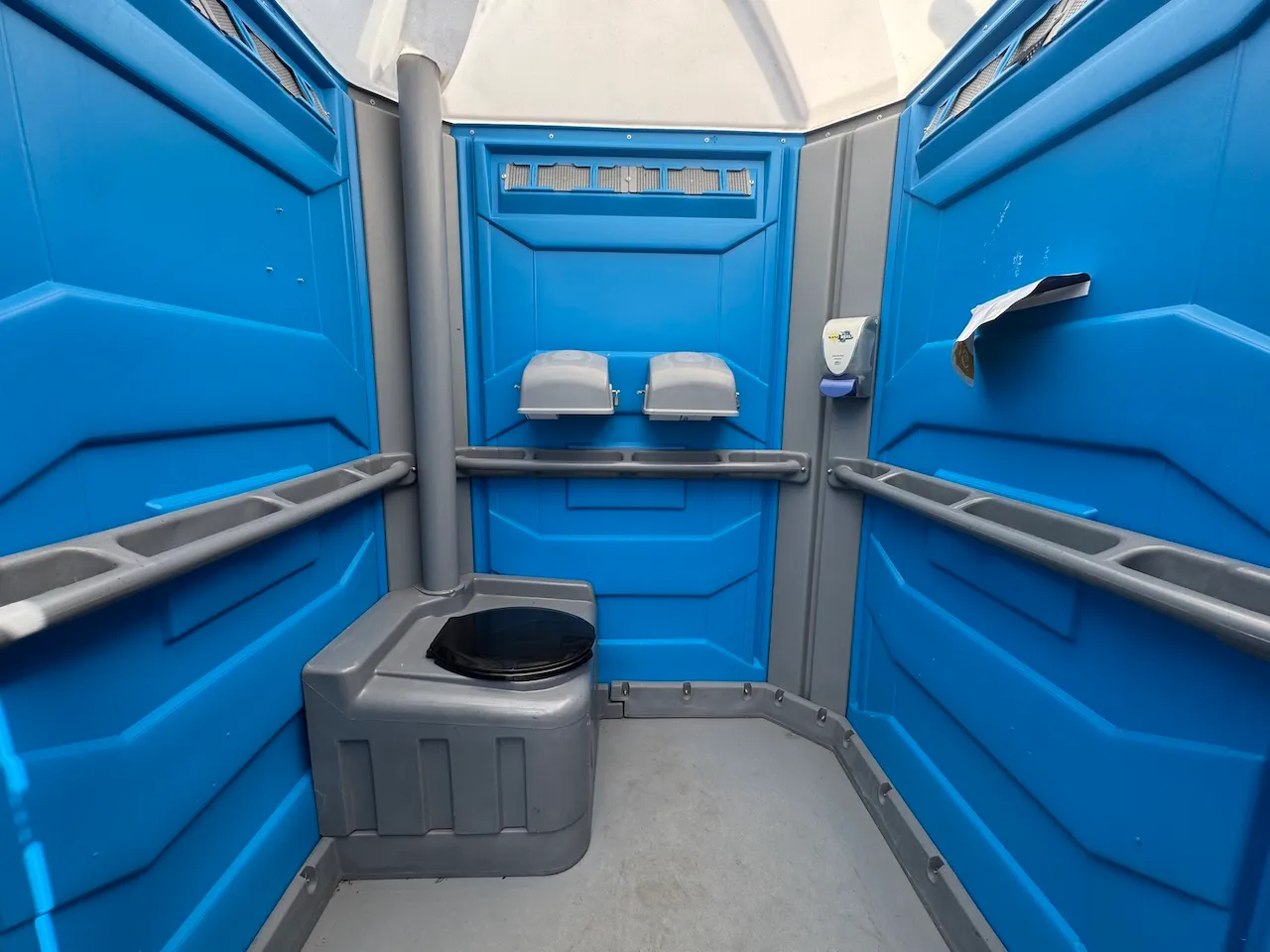 Adapted portable toilet
