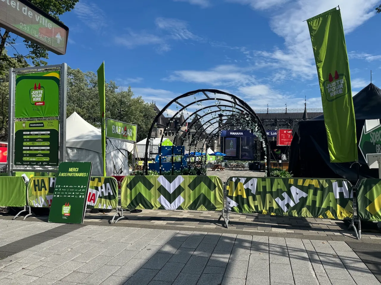 Entrance to the site - George V Square