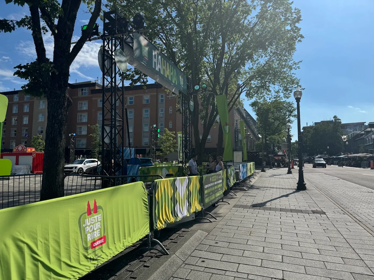 Entrance to the site - George V Square