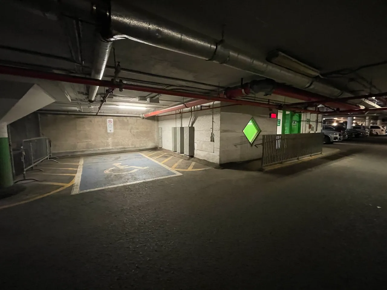 City Hall - Reserved parking spaces and elevator access