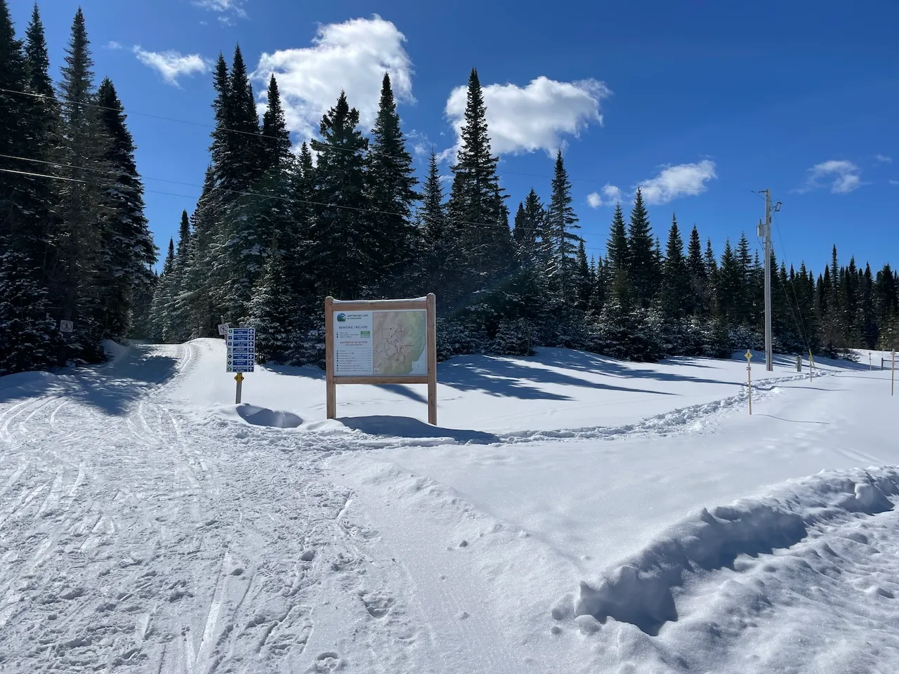 Sentiers de ski de fond et de raquettes