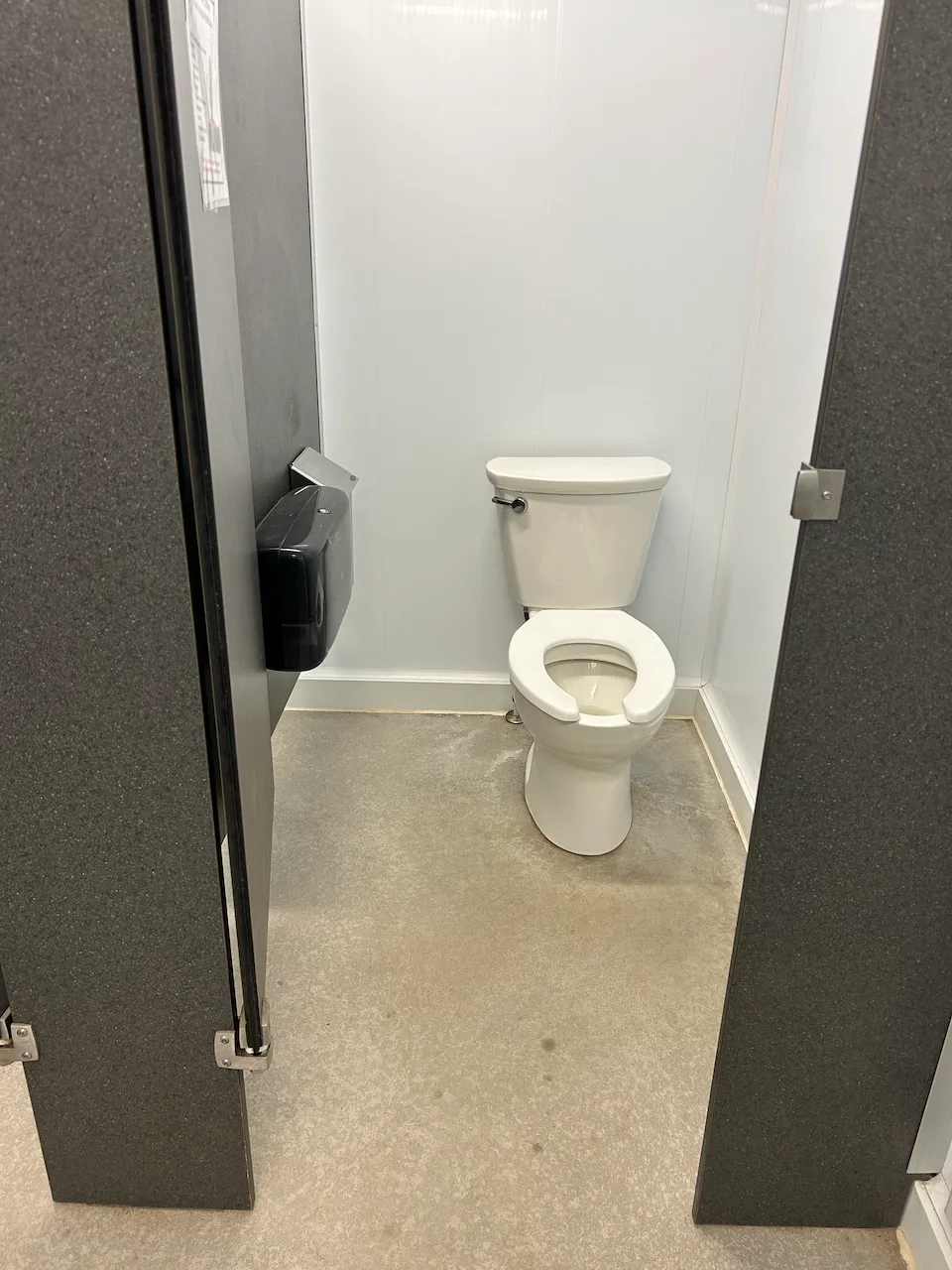 Women's restrooms in the sanitary block