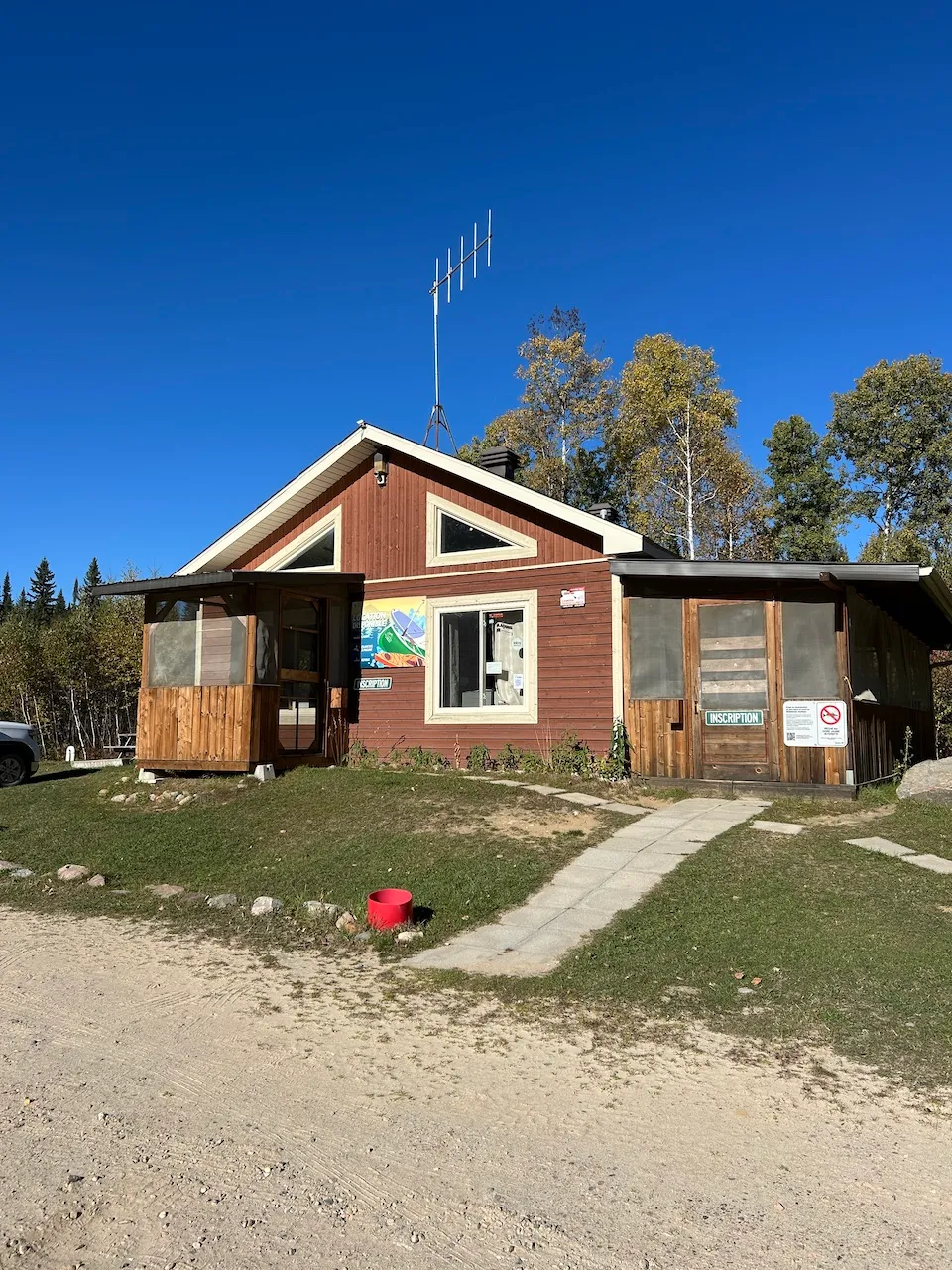 Reception building
