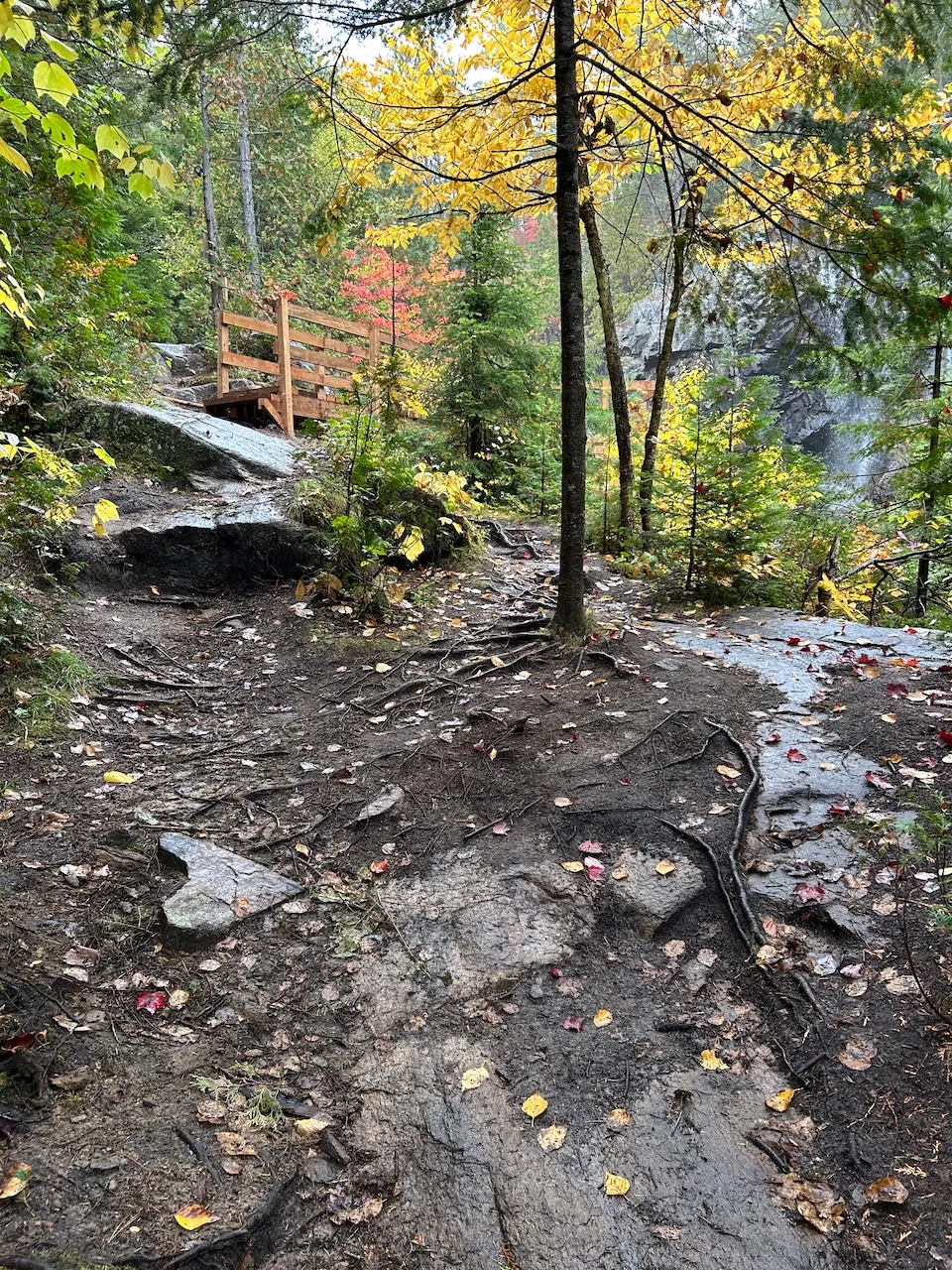 De la chute trail