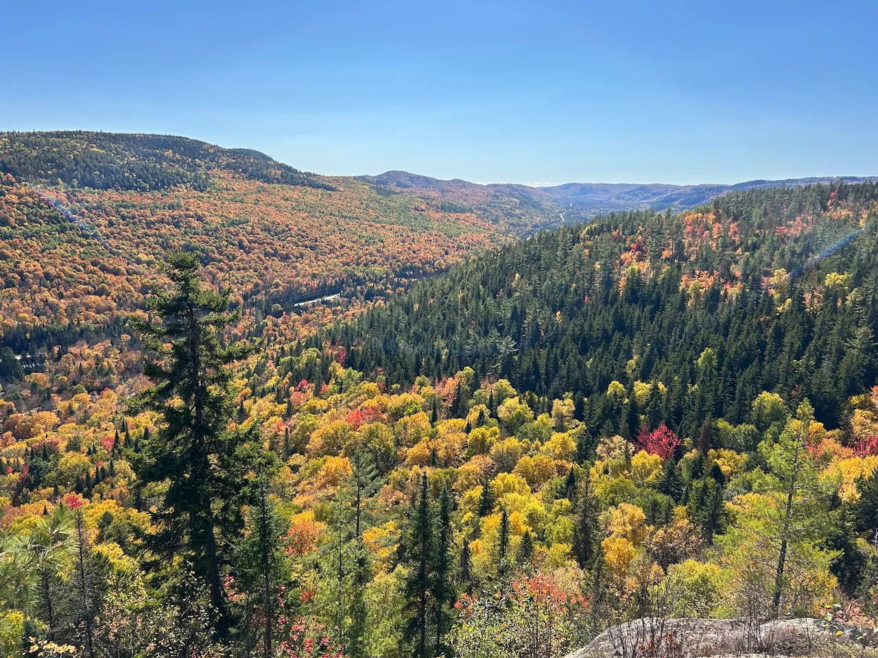 View from the lookout point near the Hauteurs refuge