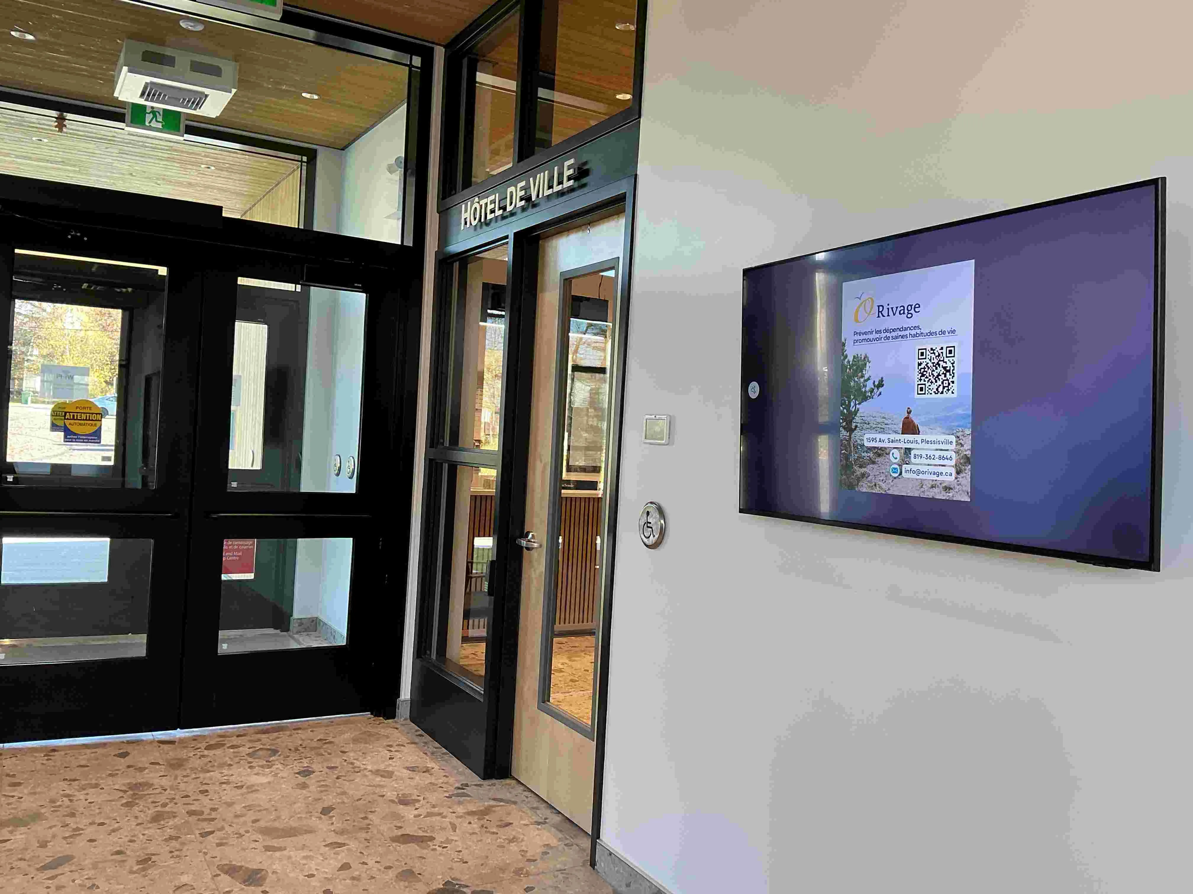 Interior entrance