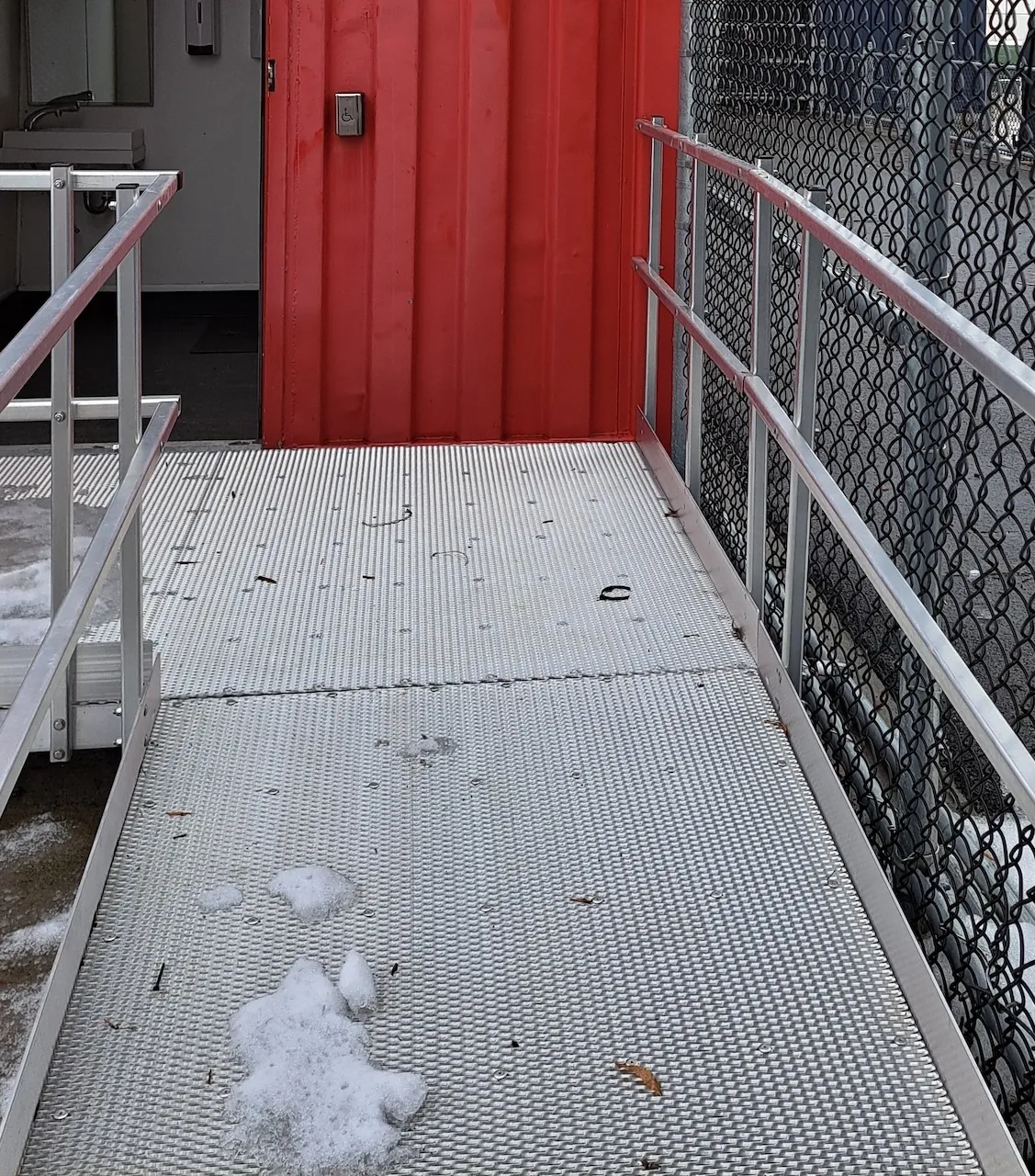 Outdoor restroom facility - Natural field