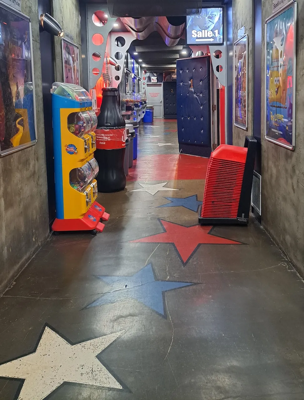 Inside the building