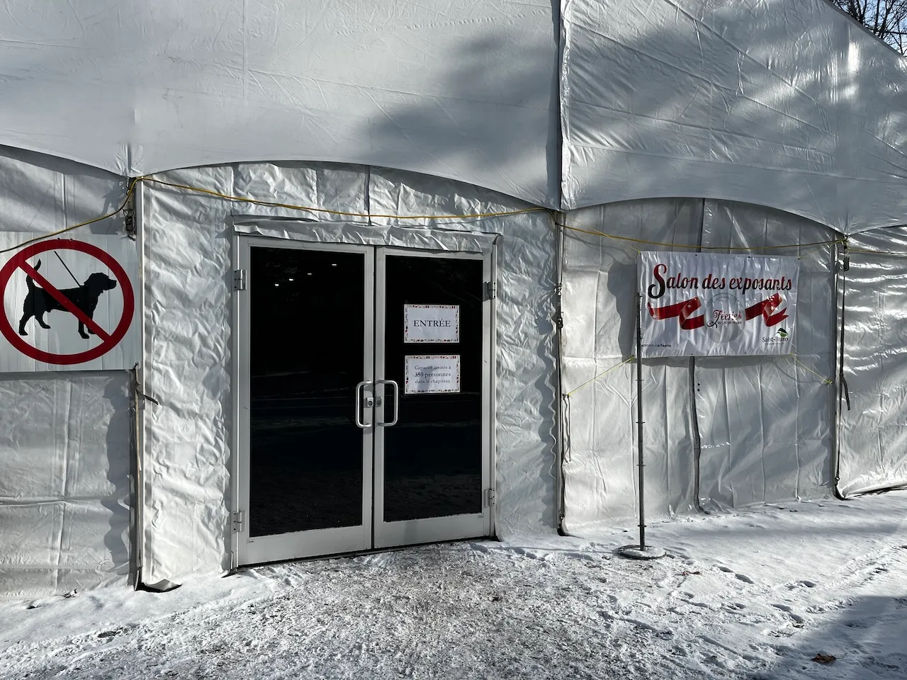 Entrance to the Exhibitors' Tent