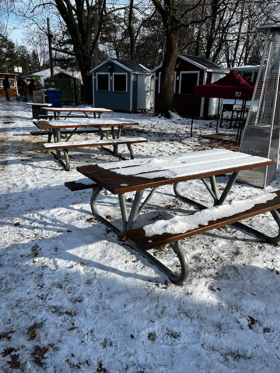 Rest area and picnic tables
