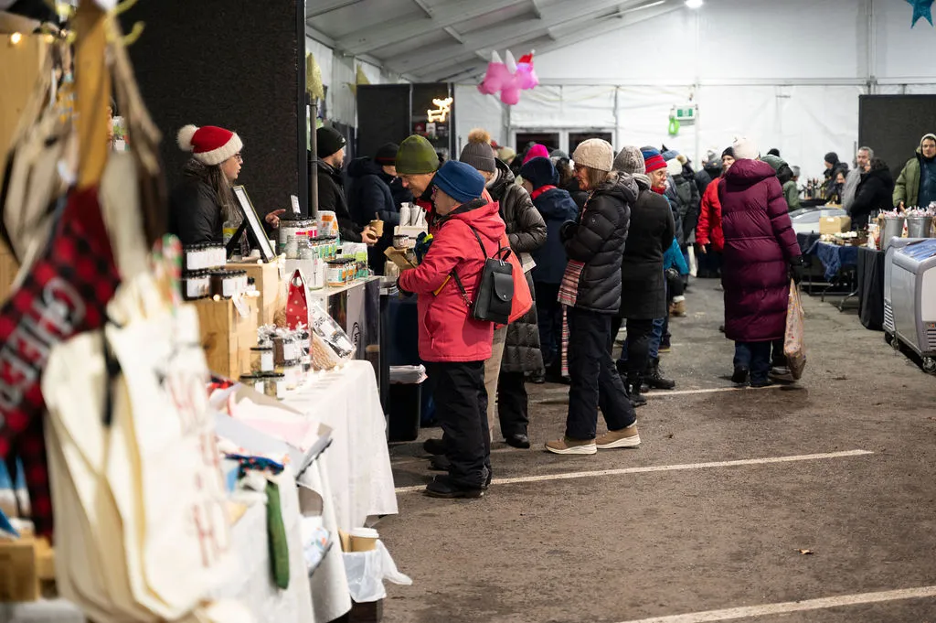 Inside the Exhibitors' Tent