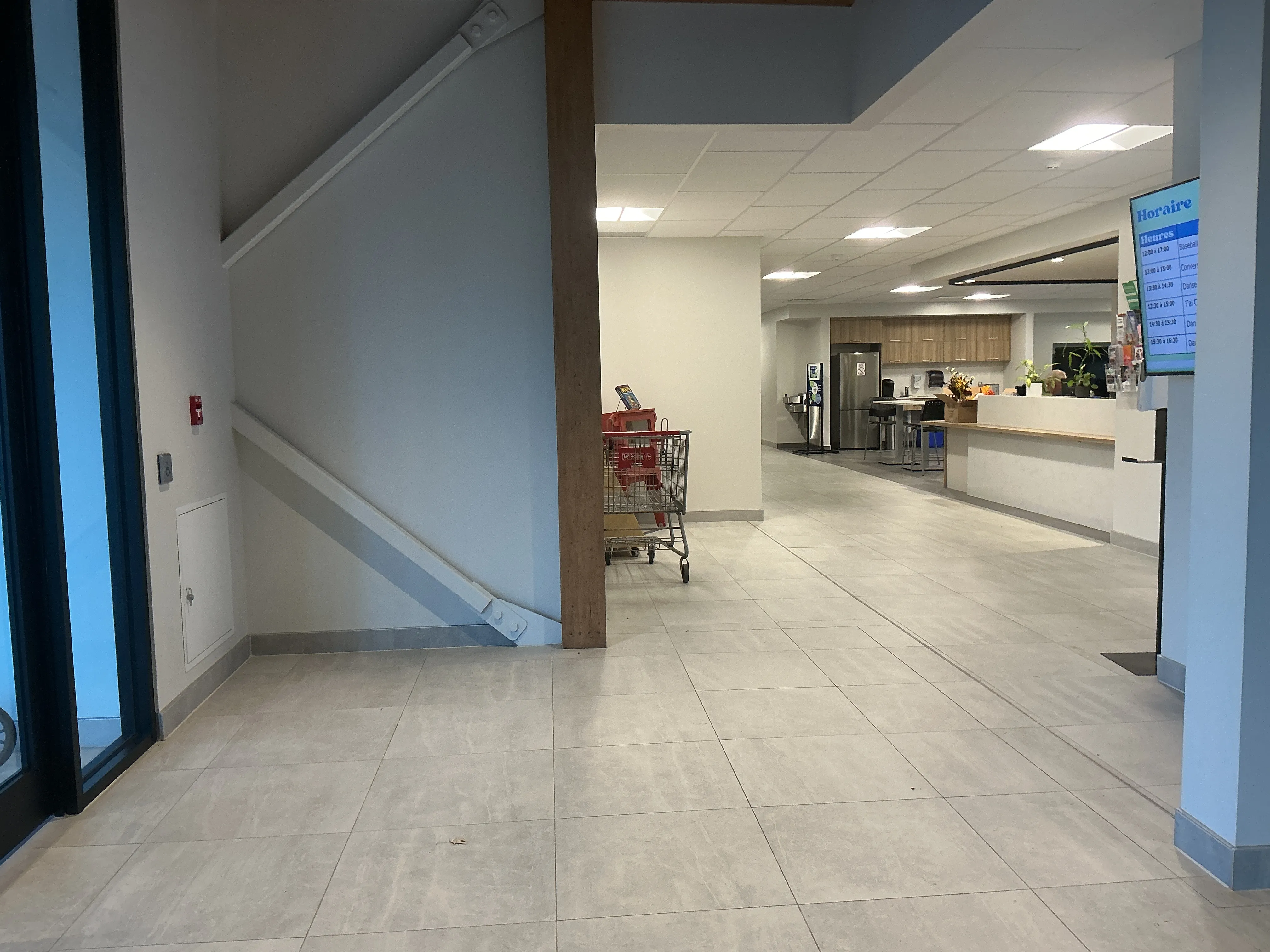 Interior entrance