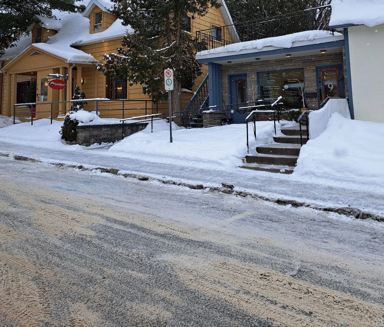 Reserved parking : on the street