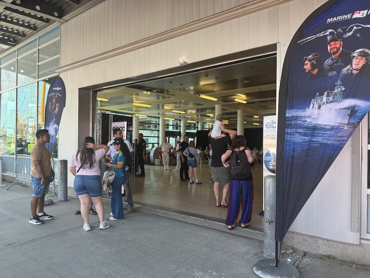 Entrance to the booth for the immersive experience