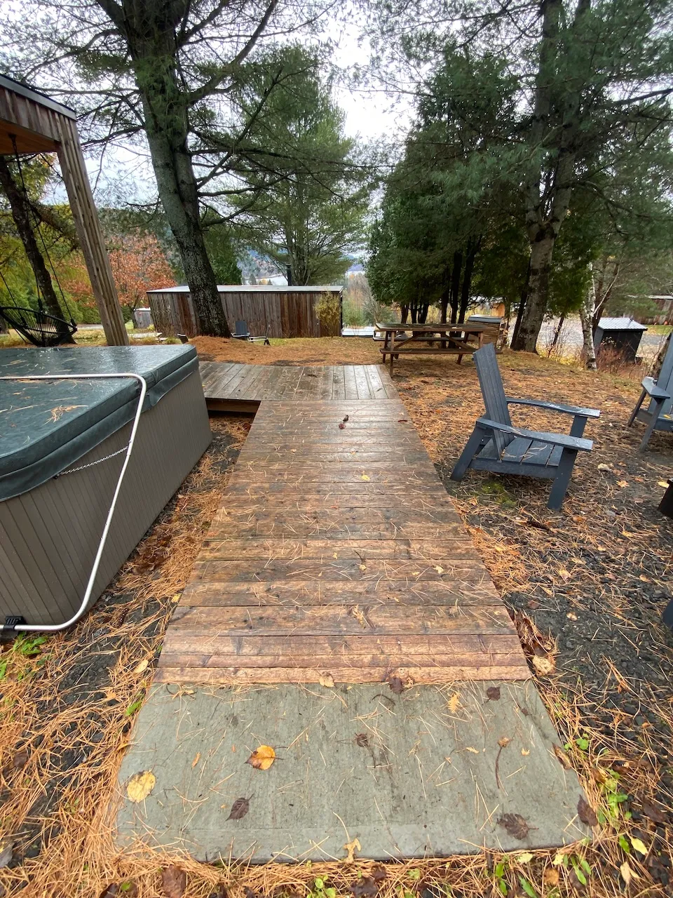 access ramp - behind the micro-shelter