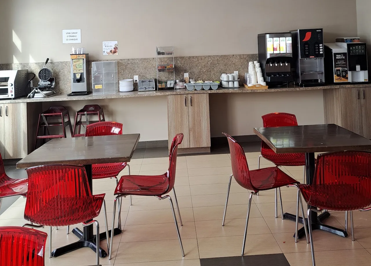 Indoor dining area