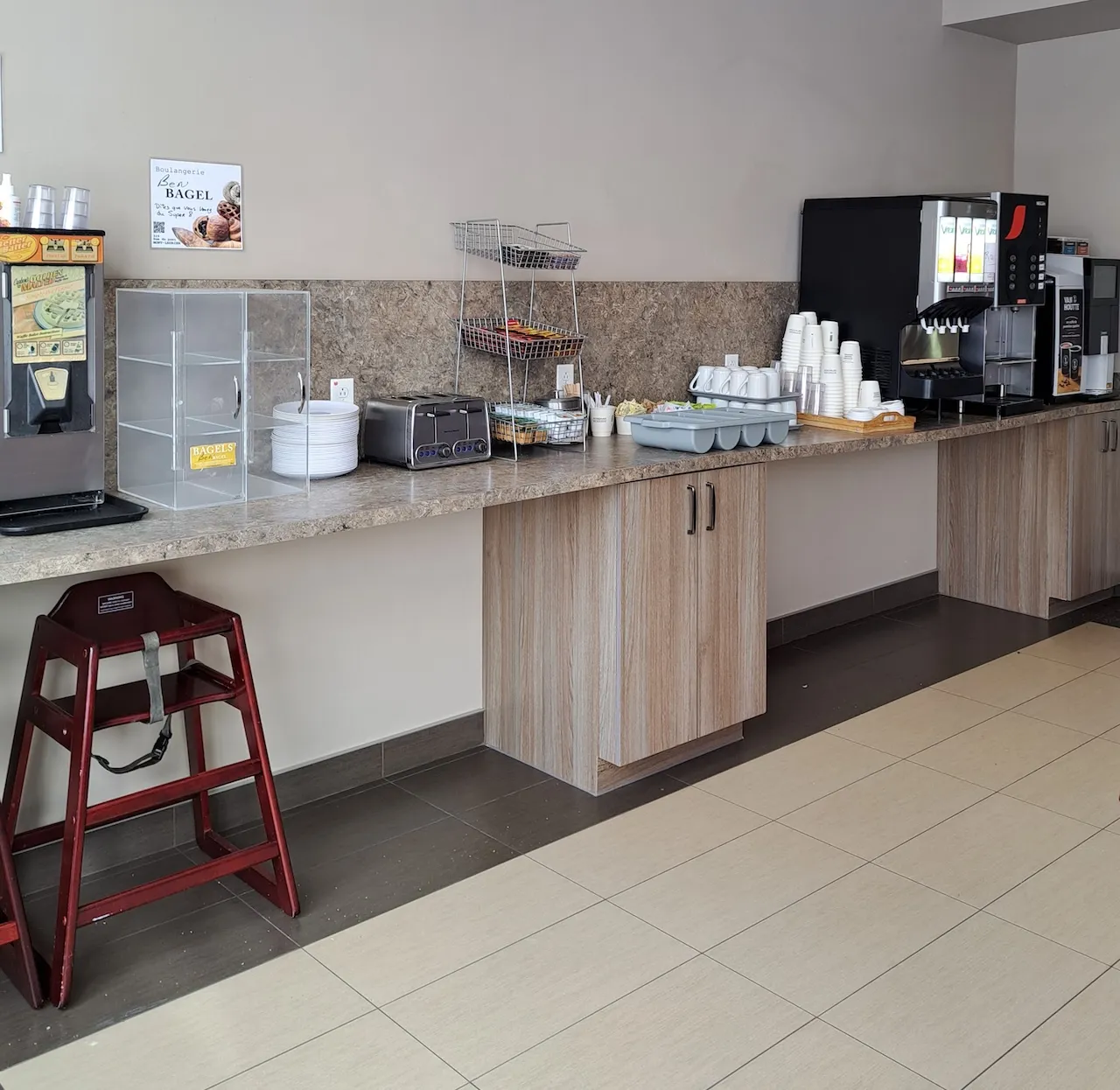 Indoor dining area