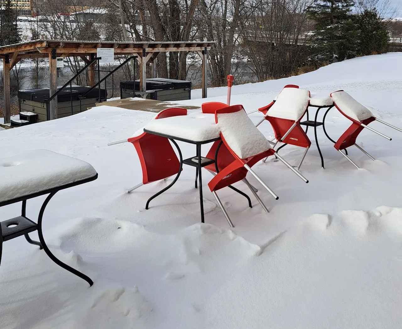 Outdoor dining area