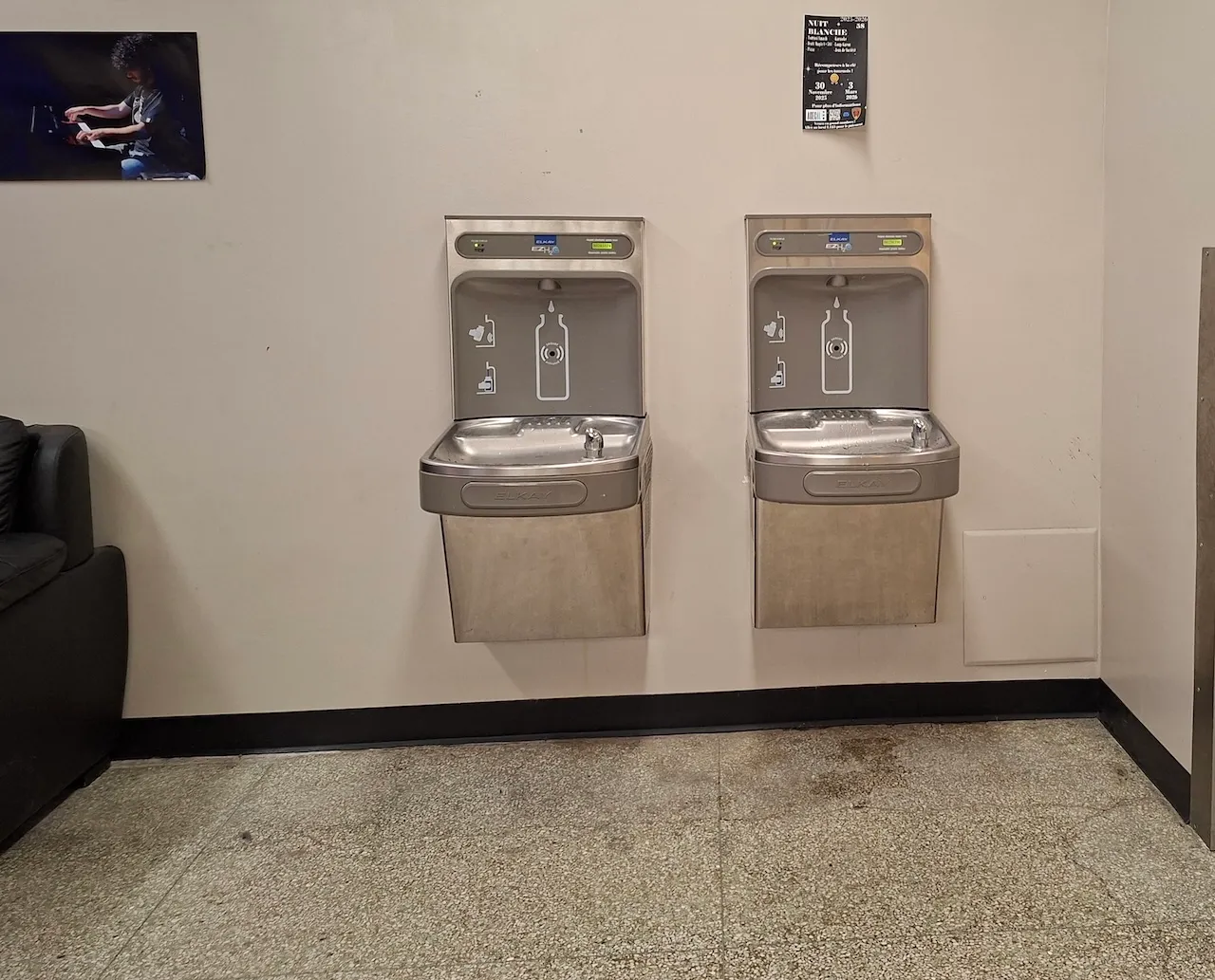 Drinking fountain - Cafeteria area
