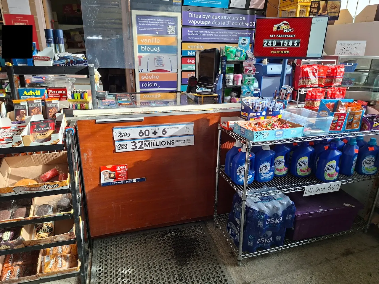 Comptoir caisse