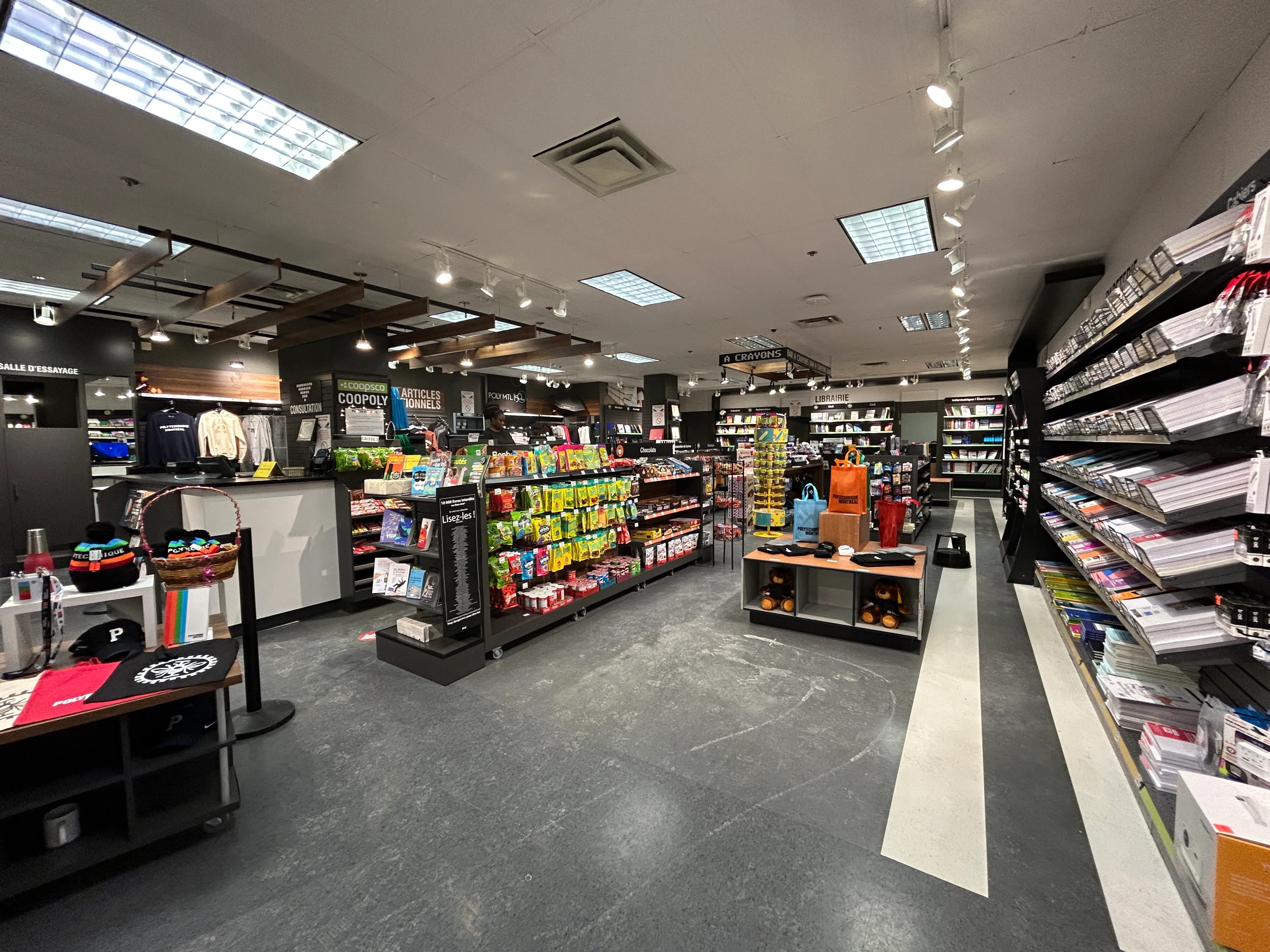 Inside the store