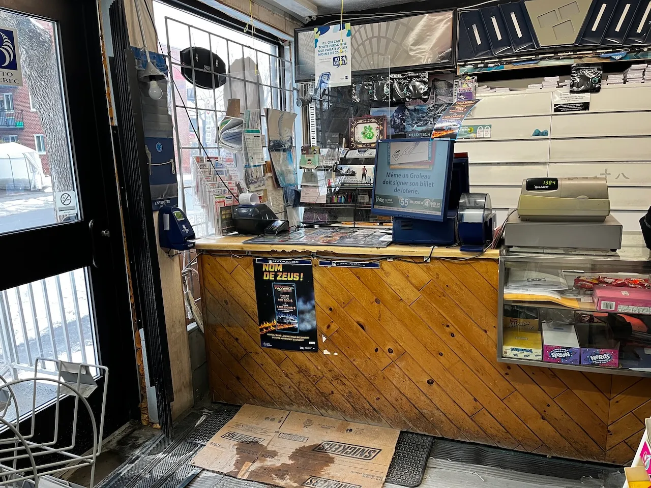 Comptoir caisse