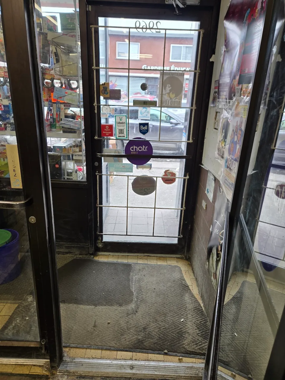 Inside the convenience store