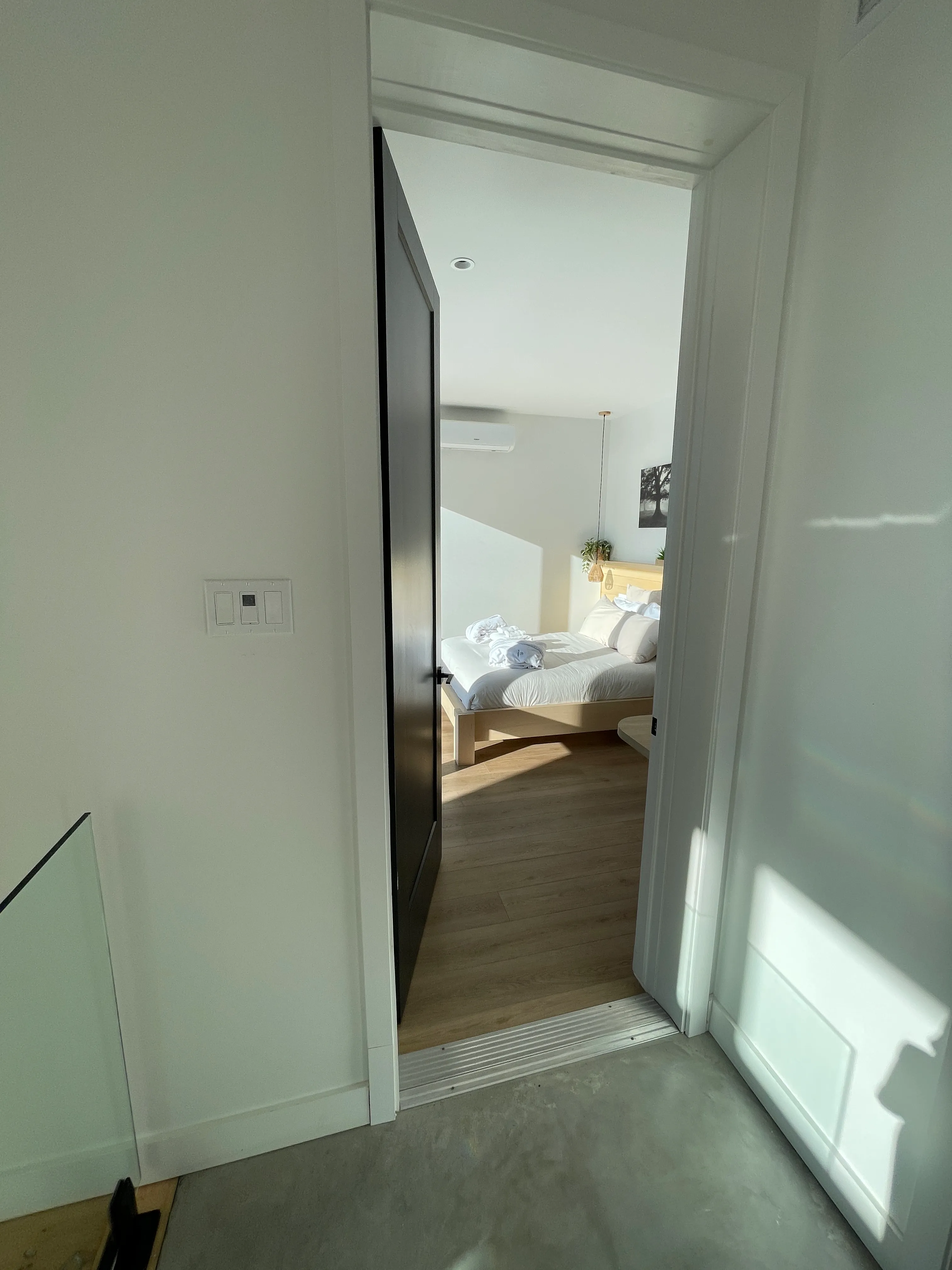 Porte de la chambre du rez-de-chaussée