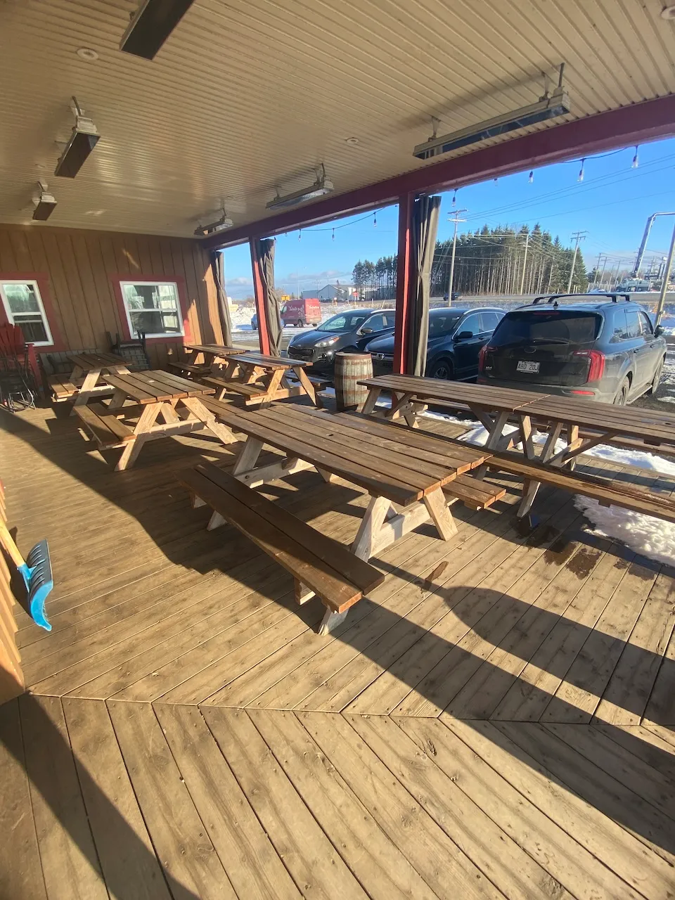 Picnic tables