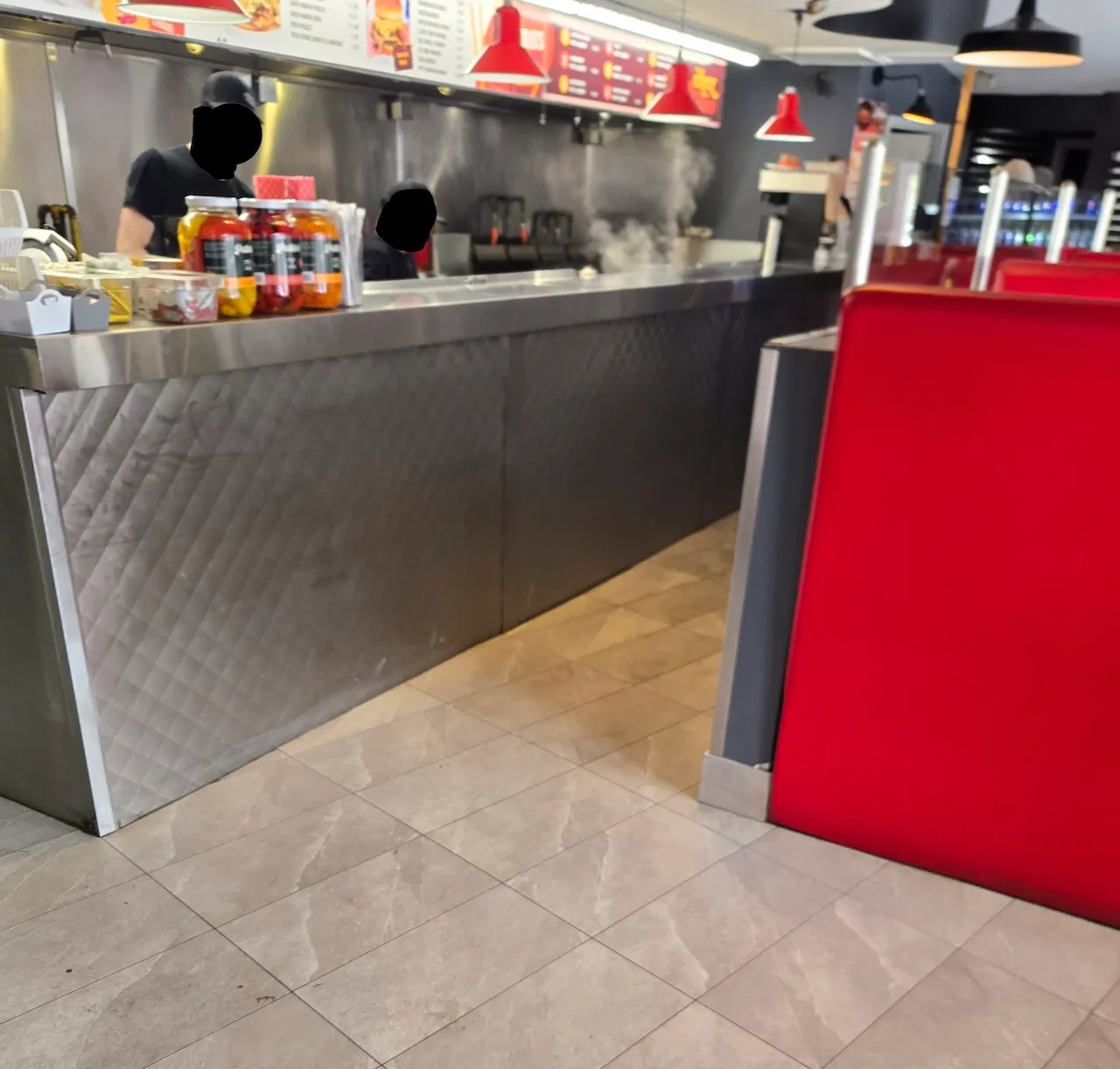 Restaurant counter