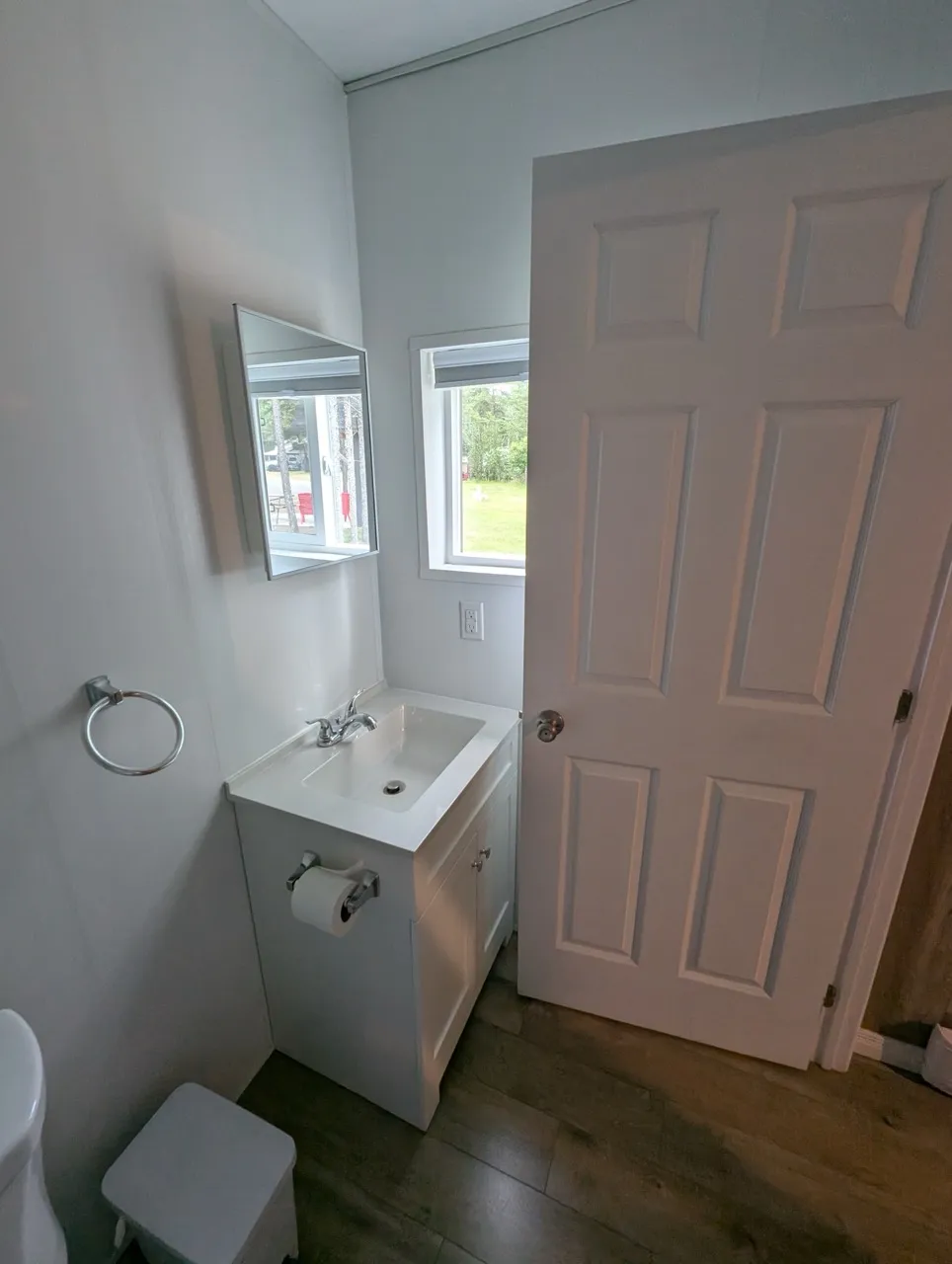 Salle de bain du chalet Pivoines - lavabo