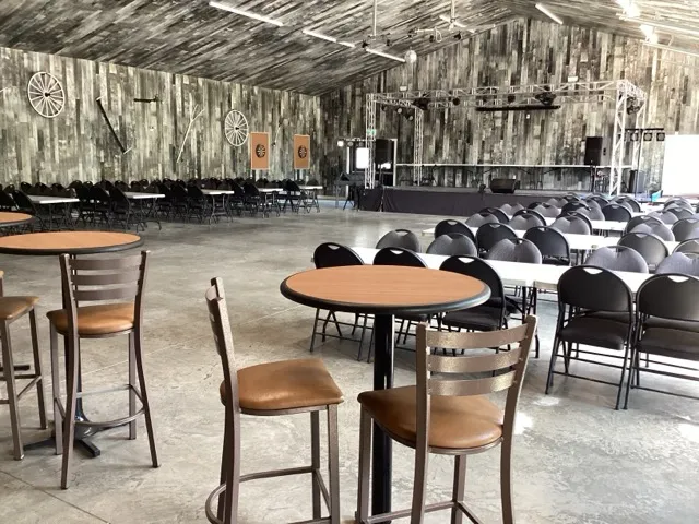 Intérieur de la salle communautaire