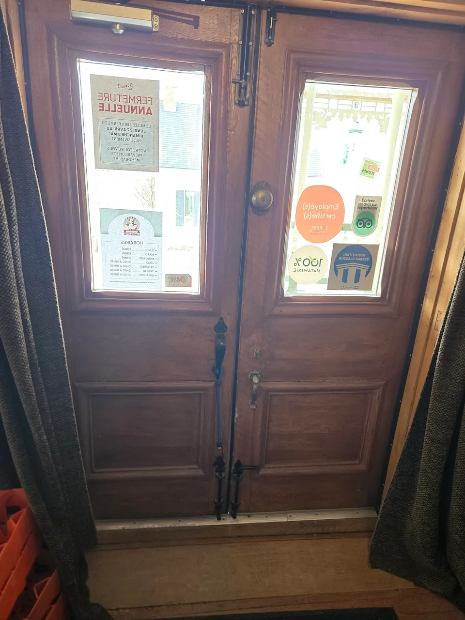 Front door of the Louis-Cyr House