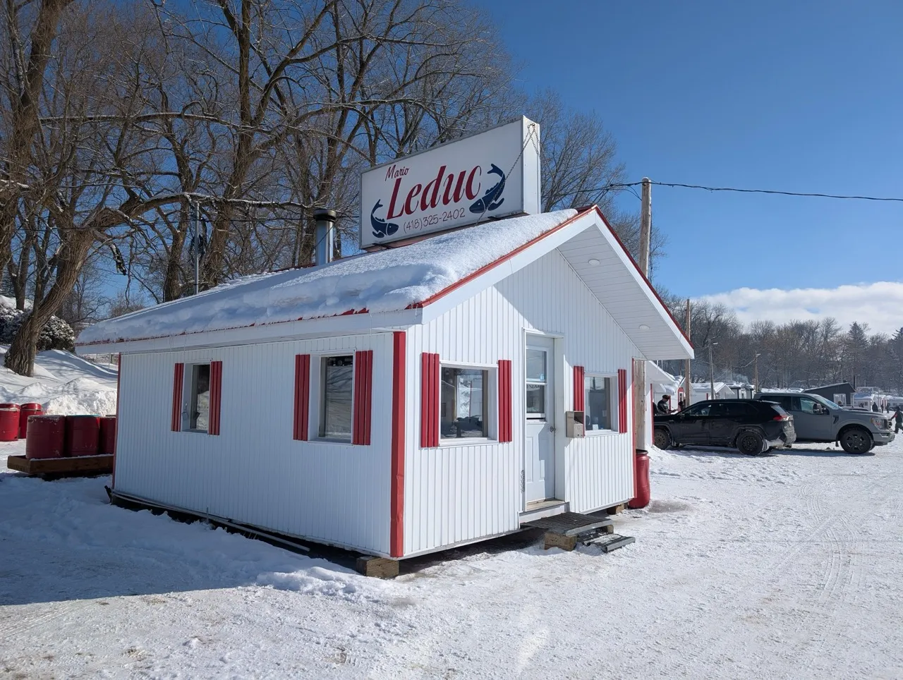Cabanon d'accueil centre de pêche Mario Leduc